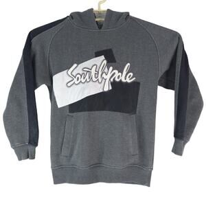 Vintage Southpole Hoodie Youth Small (8-10) Y2K Streetwear Rap Hip Hop Gray